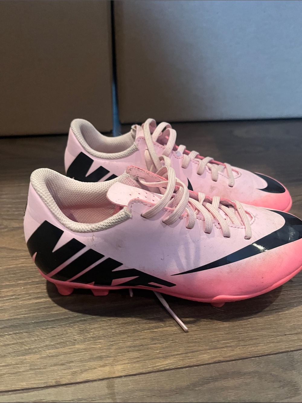 Nike Women’s Pink & Black Football Cleats